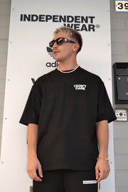 I DON’T CARE BLACK TEE - Independent_wear