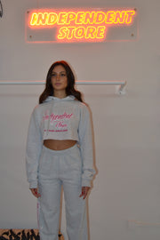 ROSE MIST CROPPED HOODIE - Independent_wear
